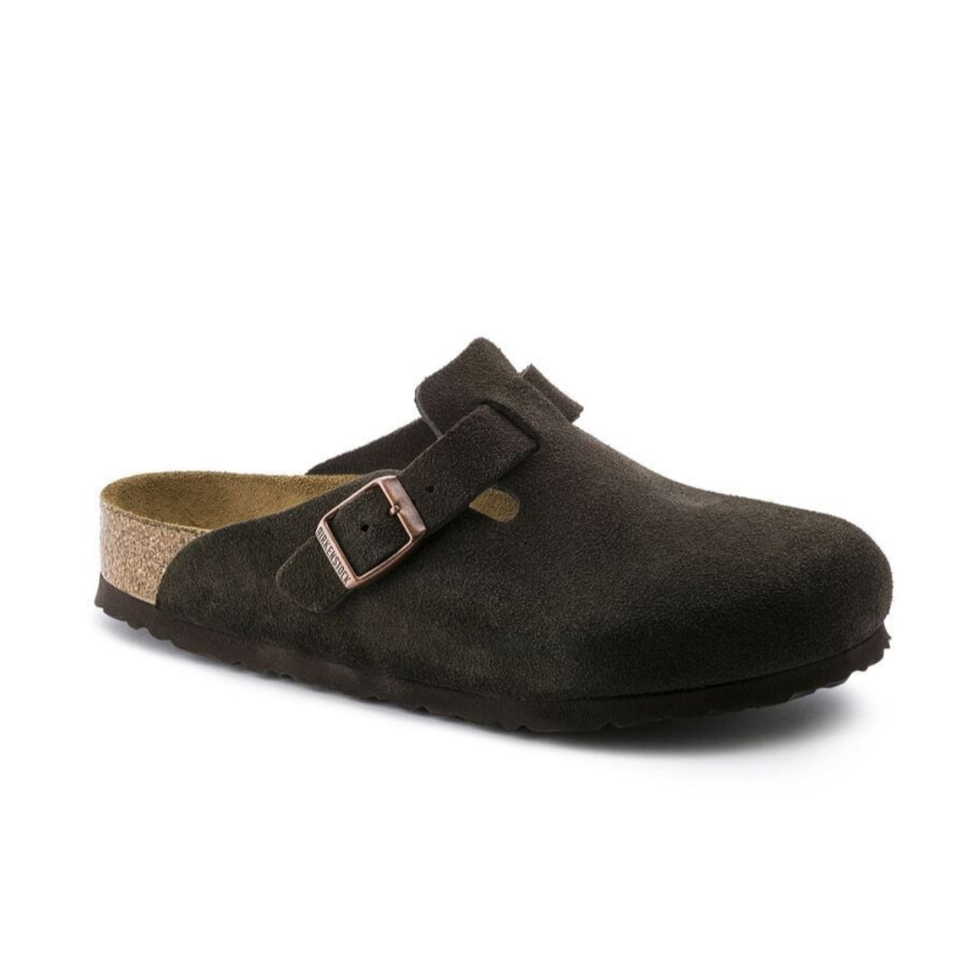 Boston Soft Footbed Suede Leather - Mocha