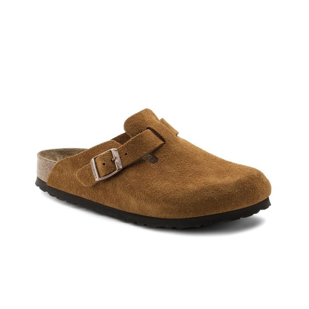 Boston Soft Footbed Suede Leather - Mink