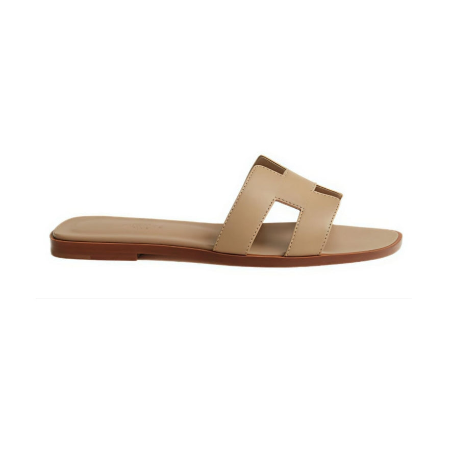 Hermes Leather Oran Sandals