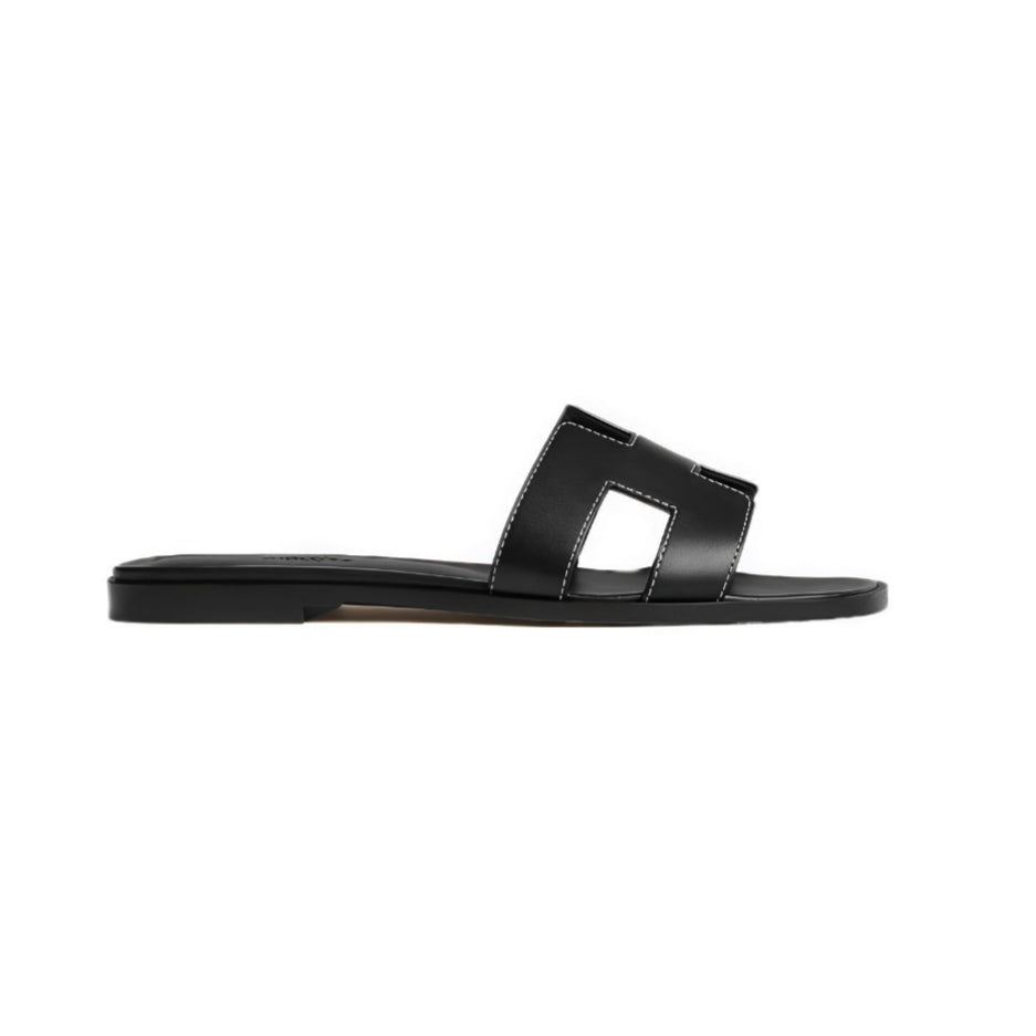 Hermes Leather Oran Sandals