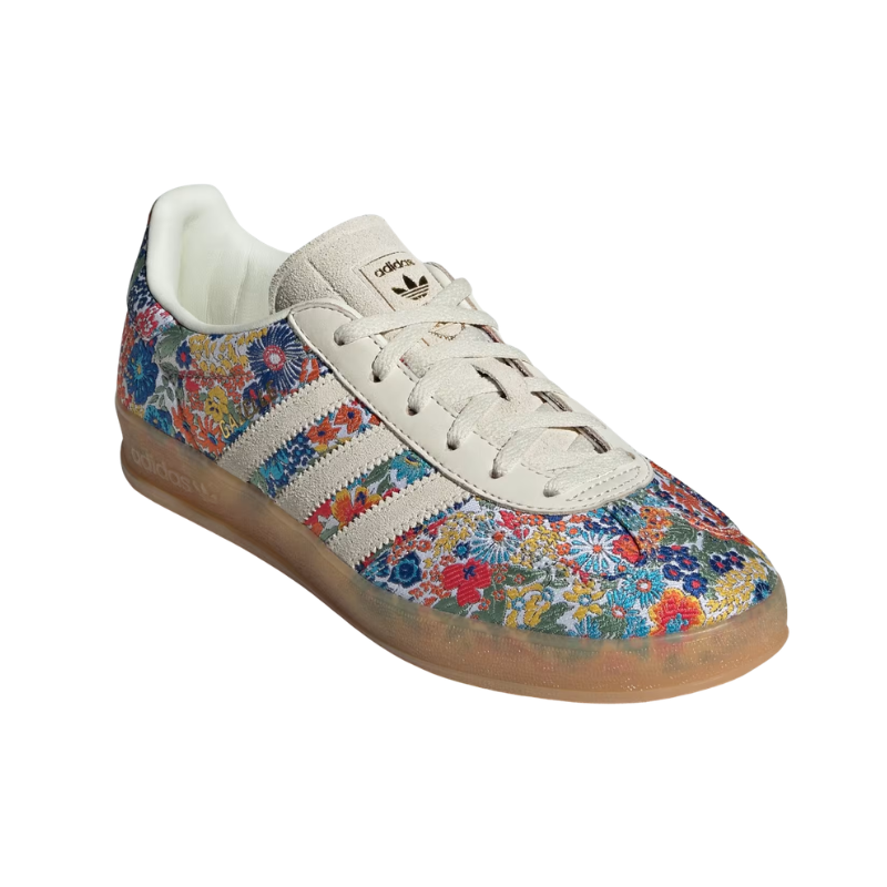 Adidas Gazelle Indoor x Liberty London - Off White / Gum / Collegiate Green
