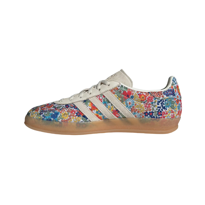 Adidas Gazelle Indoor x Liberty London - Off White / Gum / Collegiate Green