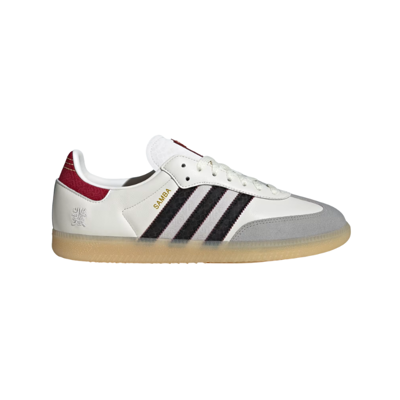 adidas Samba OG White Maroon Core Black