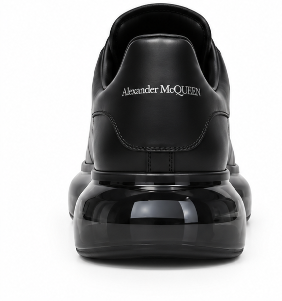 Alexander McQueen Oversized – Black Shiny Sole