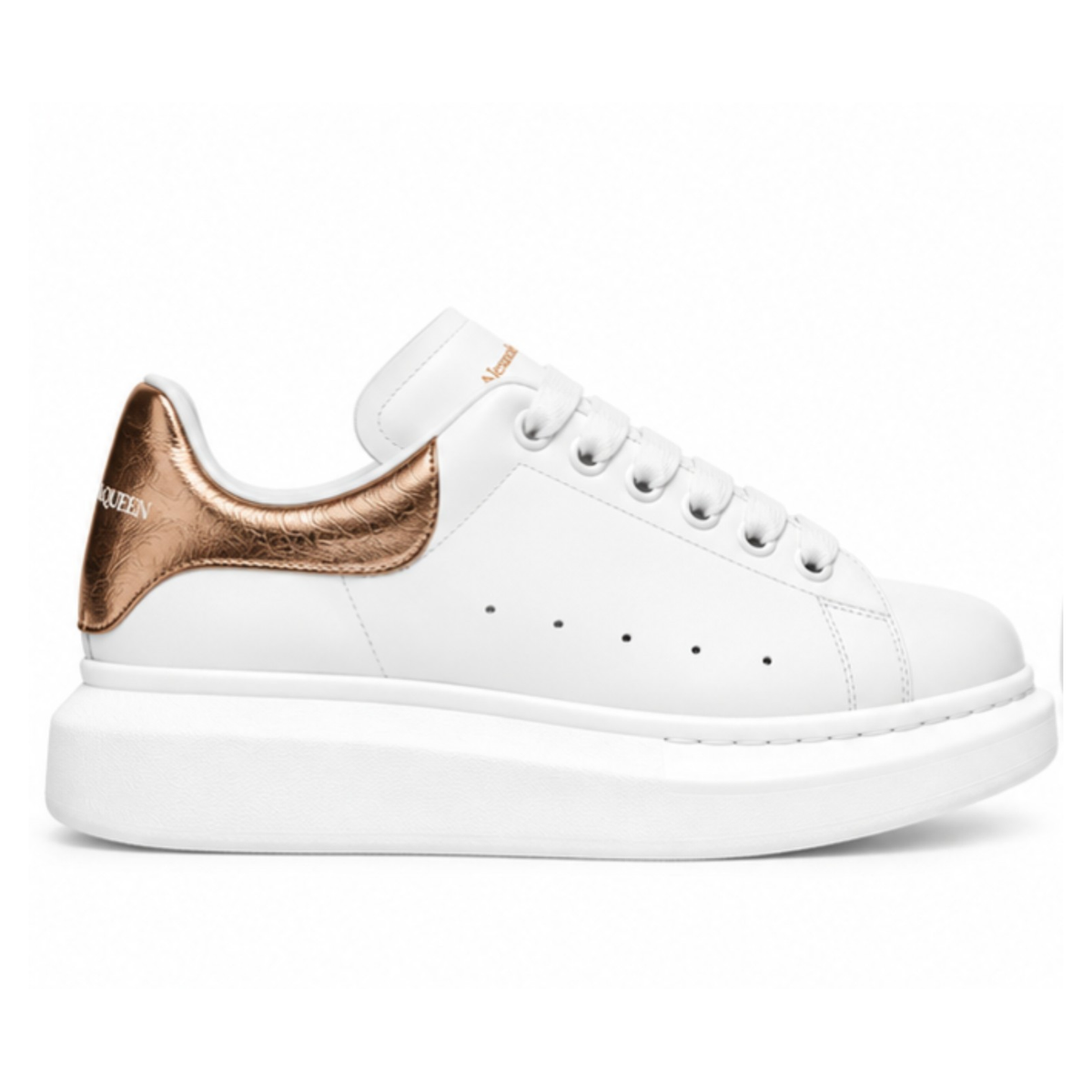 Alexander McQueen Oversized – White Rose Gold Tab