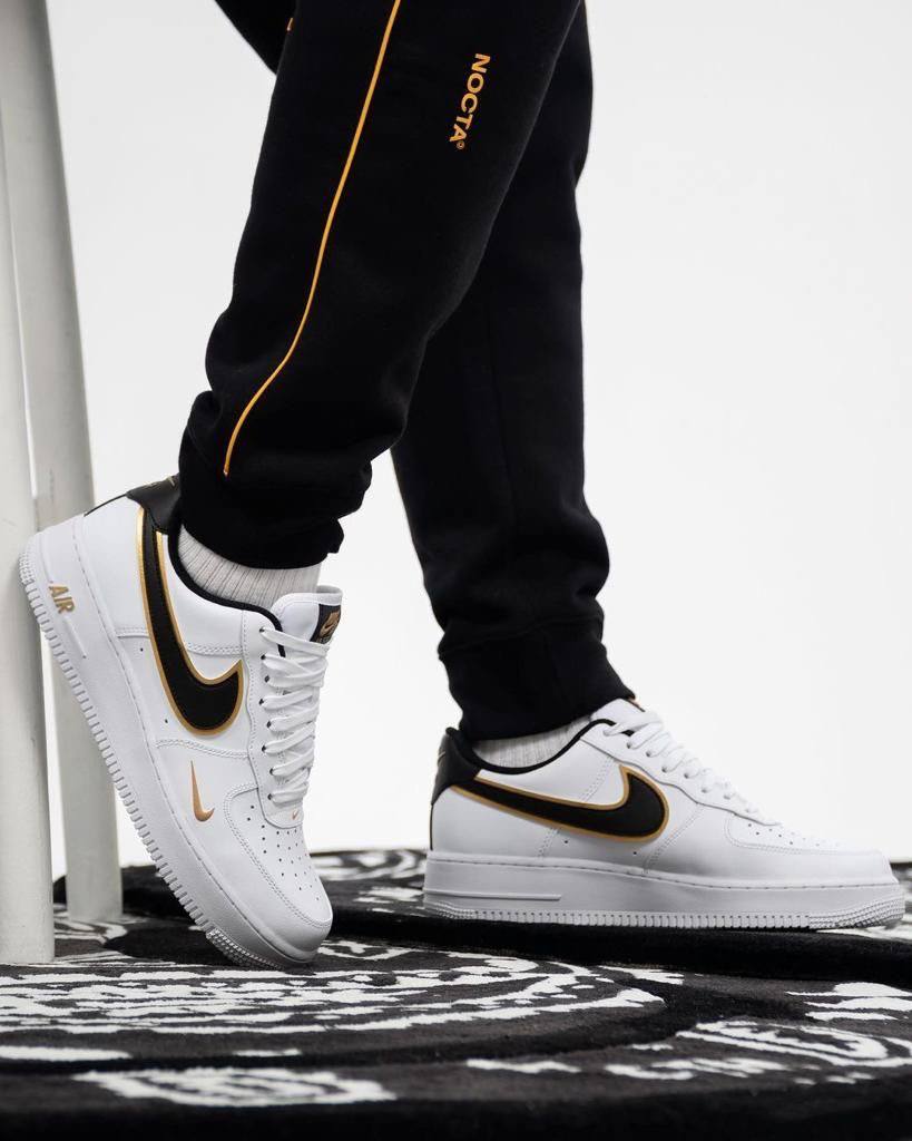 Air Force 1 '07 LV8 'Metallic Swoosh Pack - White Metallic Gold'