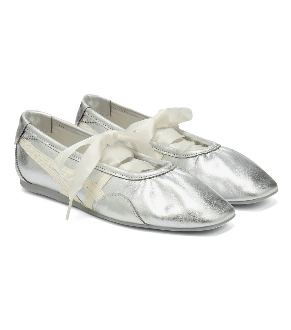 Onitsuka Tiger GYMNARINA Ballet Flats Classic silver cream