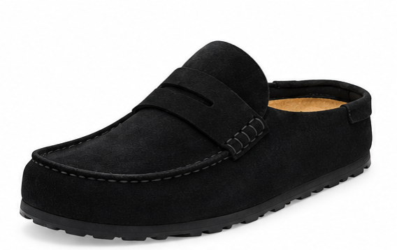BIRKENSTOCK Naples Wrapped Suede Leather Black
