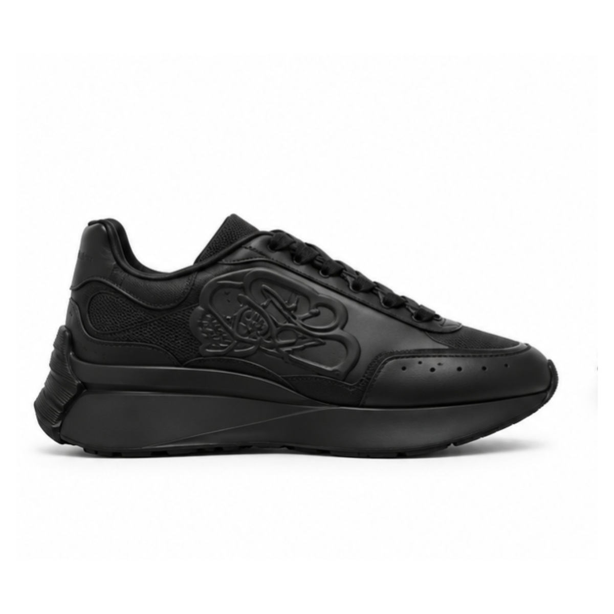 Alexander McQueen Sprint Runner – Black Sealed Logo