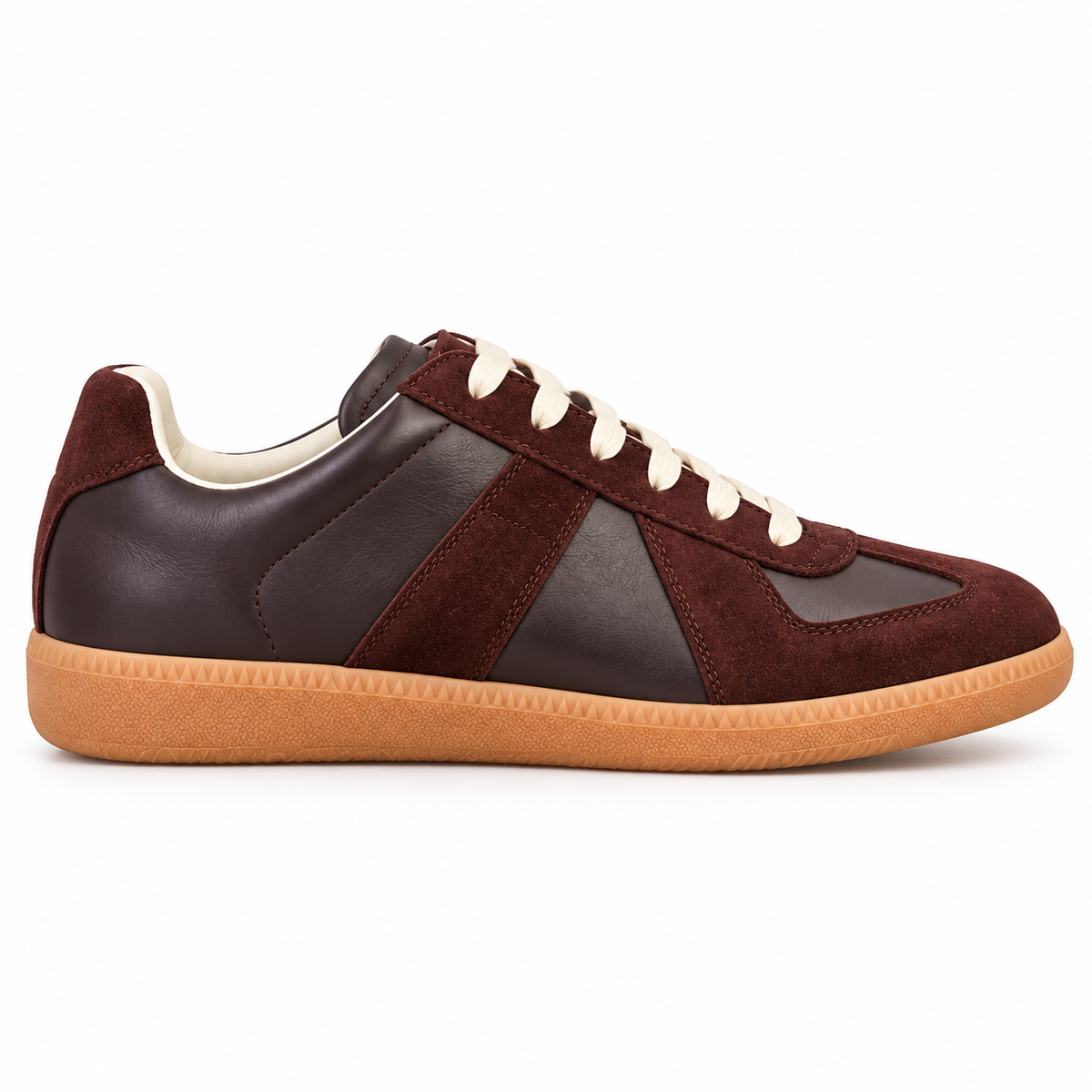 Maison Margiela Replica Low-Top Sneakers – Dark Brown/Burgundy