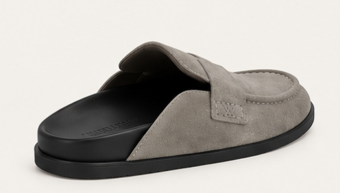 Hermès Go Mule – Gray Suede