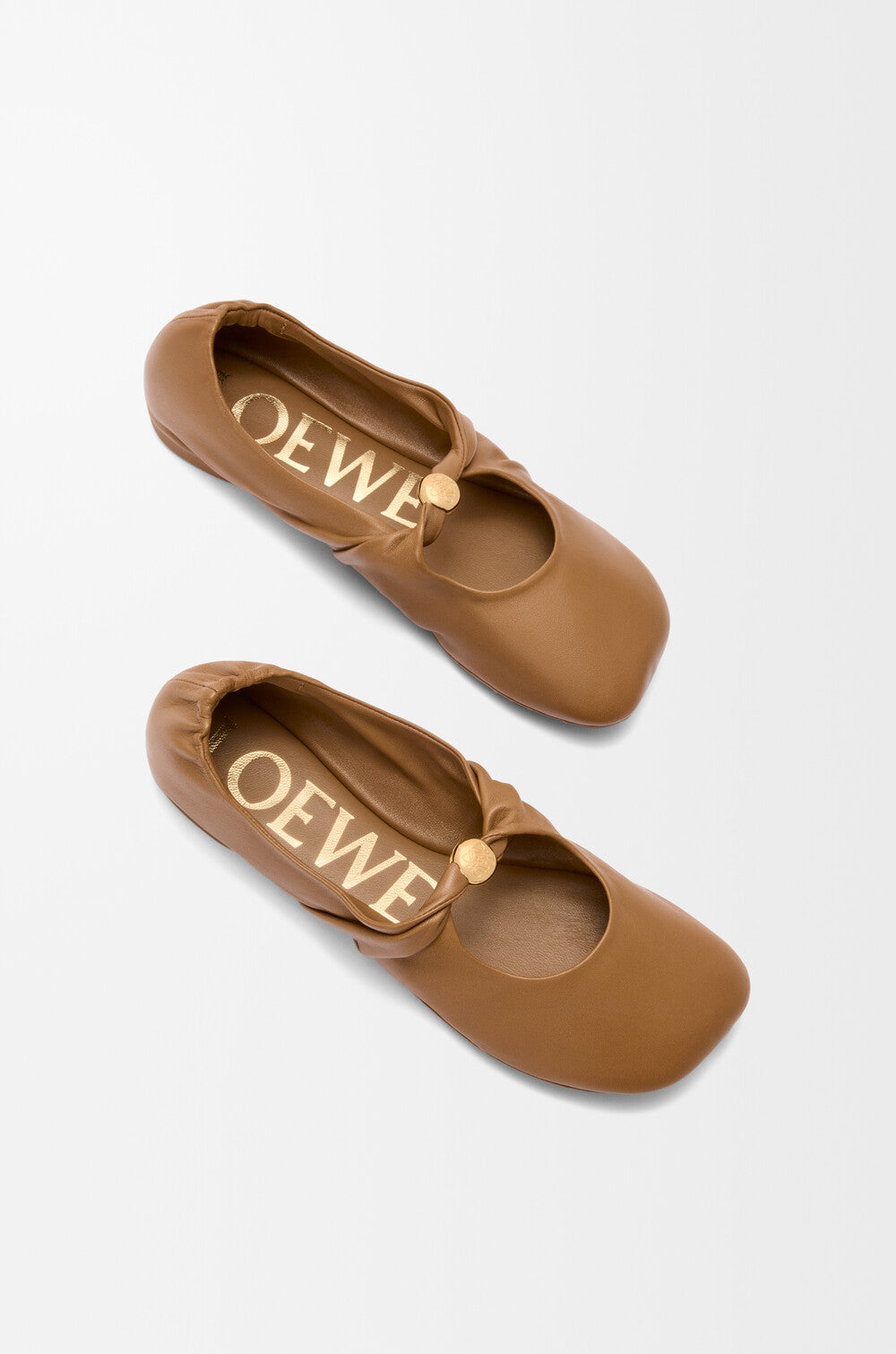 LOEWE Pebble Soft Ballerina - Brown