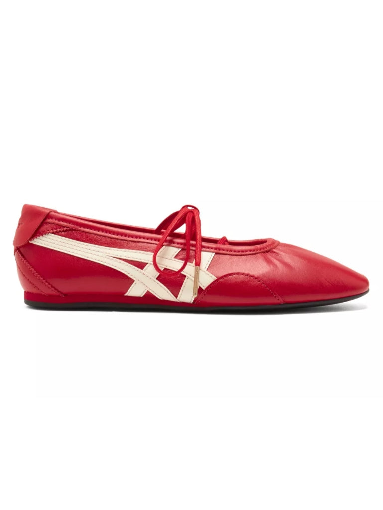Onitsuka Tiger GYMNARINA Ballet Flats Classic Red Cream