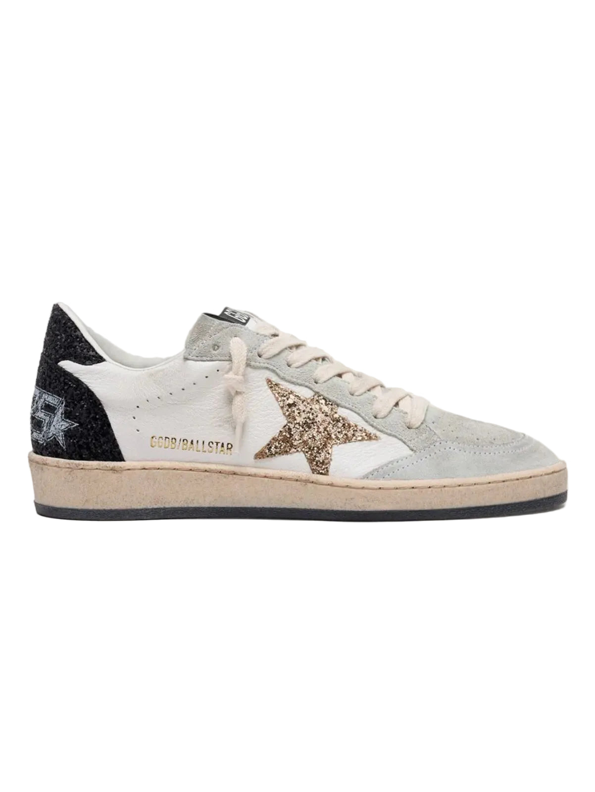 Golden Goose Ball Star White Glitter Limited