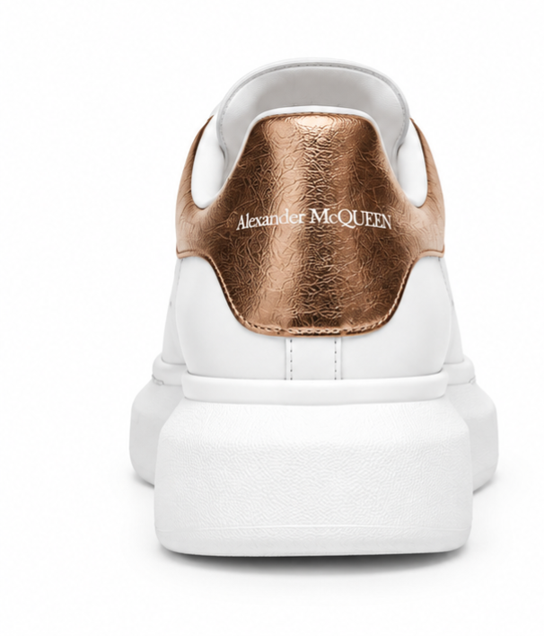 Alexander McQueen Oversized – White Rose Gold Tab