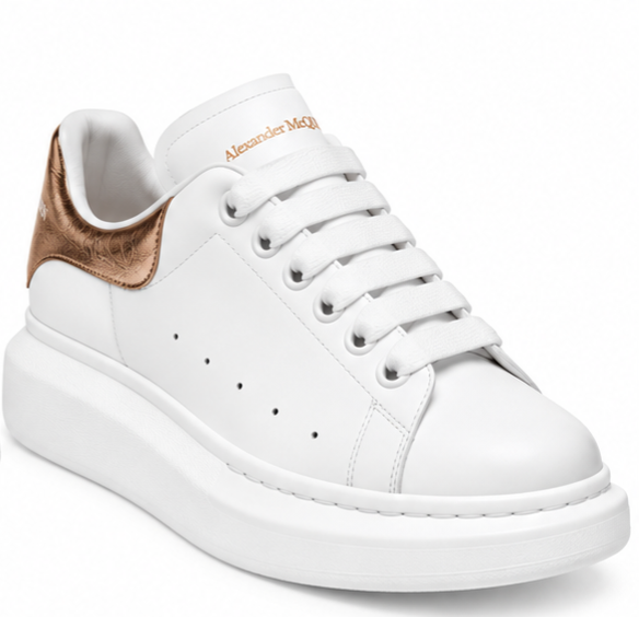 Alexander McQueen Oversized – White Rose Gold Tab