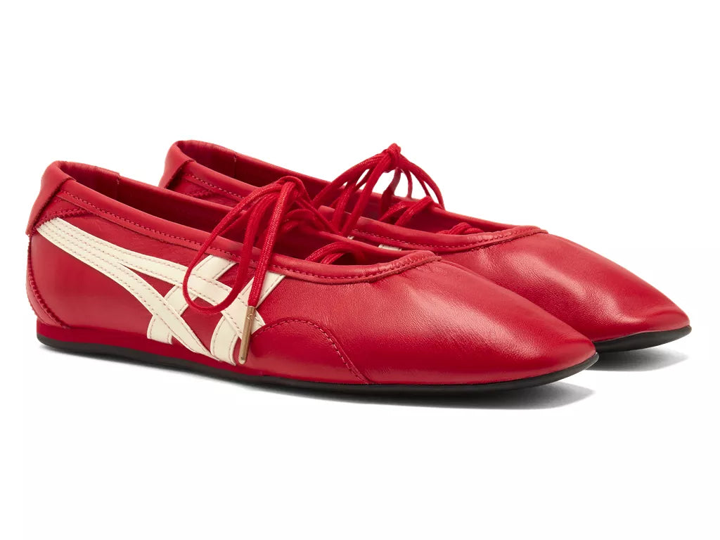 Onitsuka Tiger GYMNARINA Ballet Flats Classic Red Cream