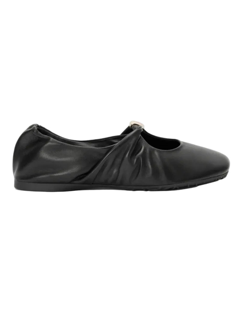 LOEWE Pebble Soft Ballerina - Black