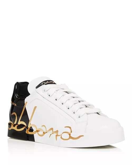 Dolce & Gabbana Color-Block Logo Sneakers