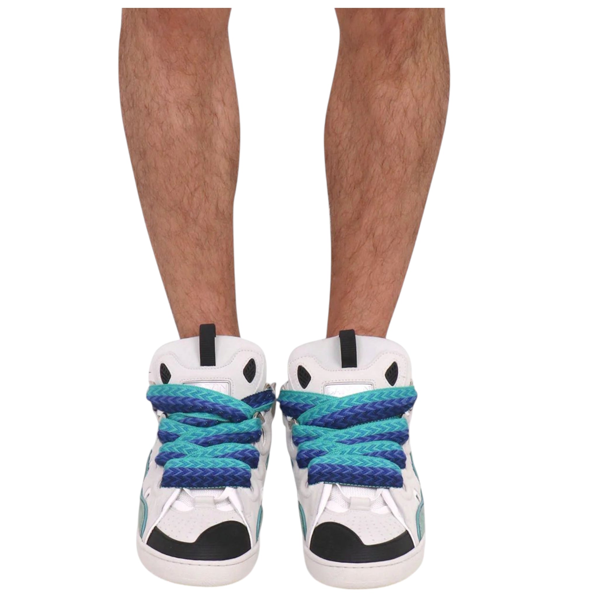 Lanvin Curb Sneaker White Blue