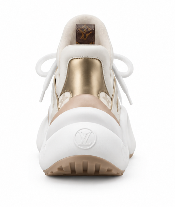 Louis Vuitton LV Archlight Sneaker – Beige/White/Gold