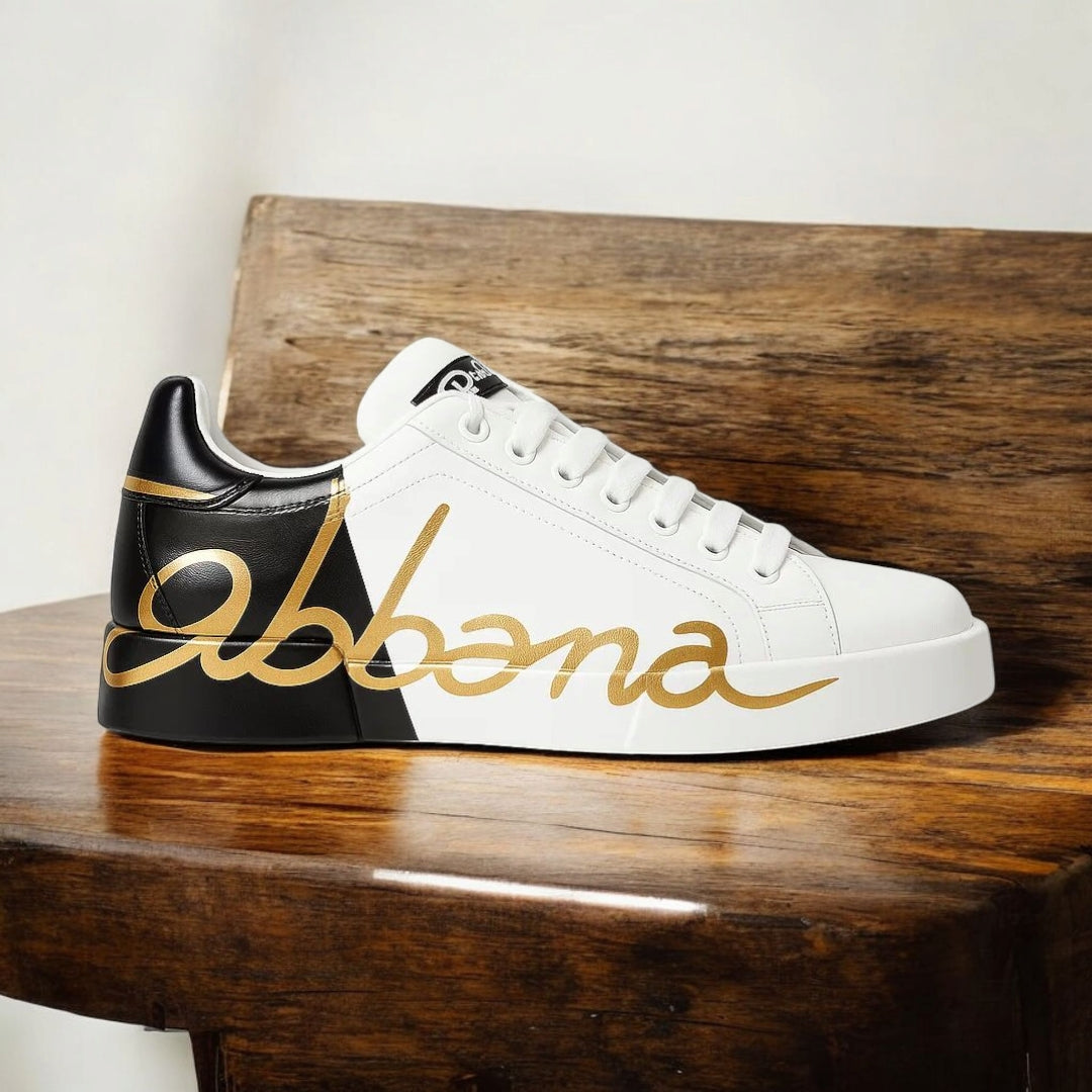 Dolce & Gabbana Color-Block Logo Sneakers