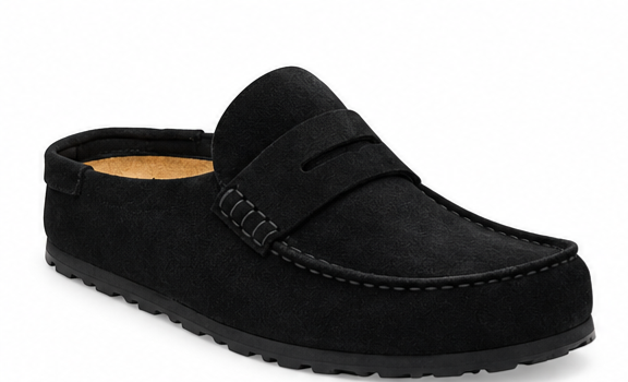 BIRKENSTOCK Naples Wrapped Suede Leather Black