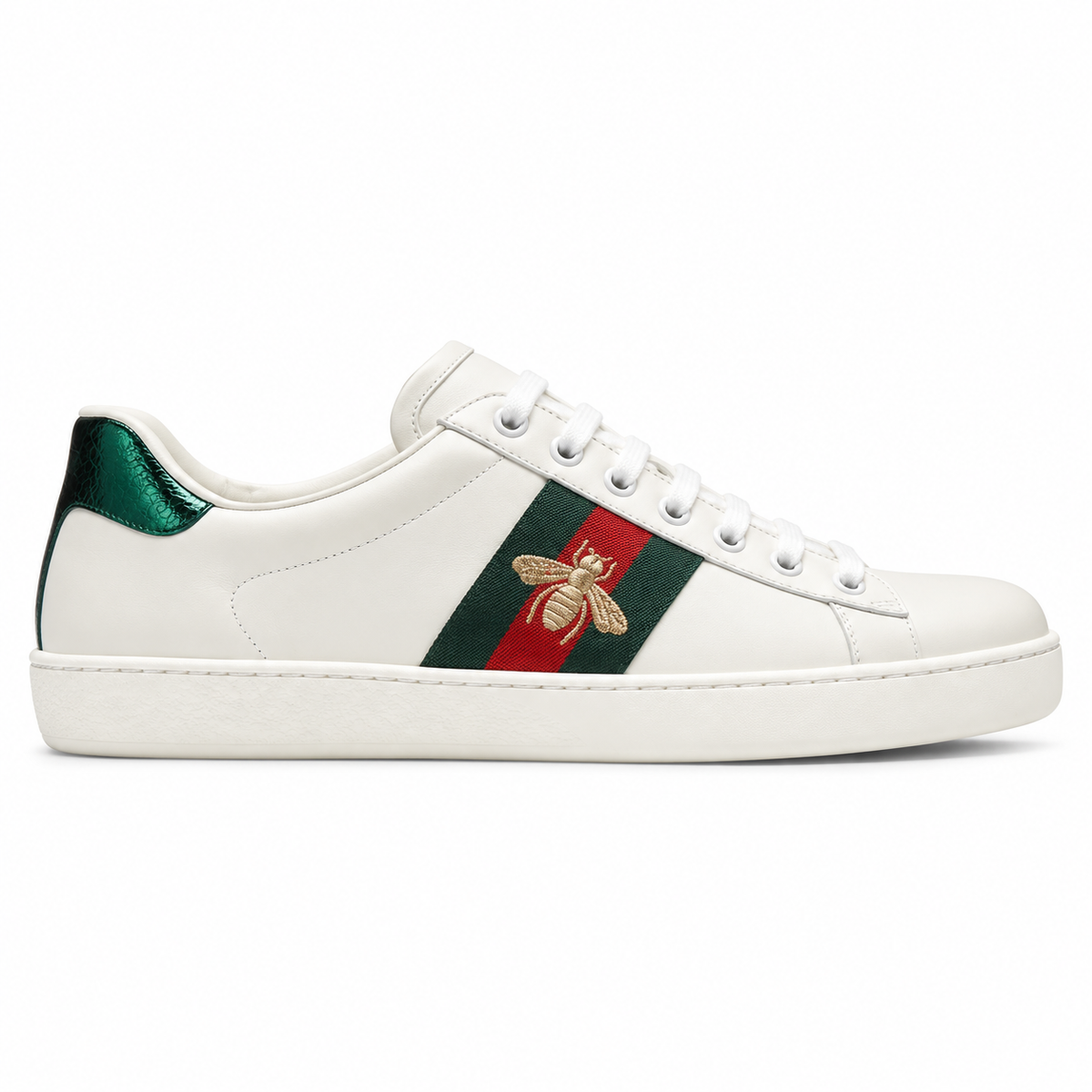 Gucci Ace Sneaker with Bee – White / Green / Red