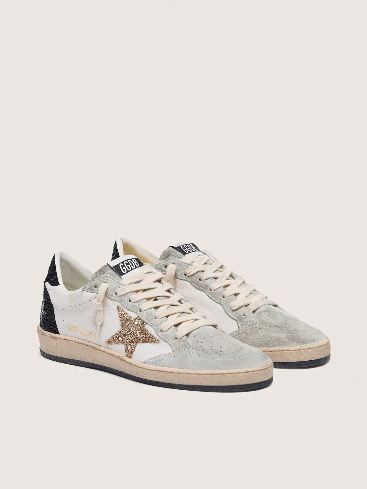 Golden Goose Ball Star White Glitter Limited