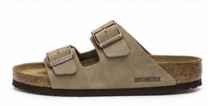 BIRKENSTOCK Arizona Soft Footbed Suede Leather Taupe