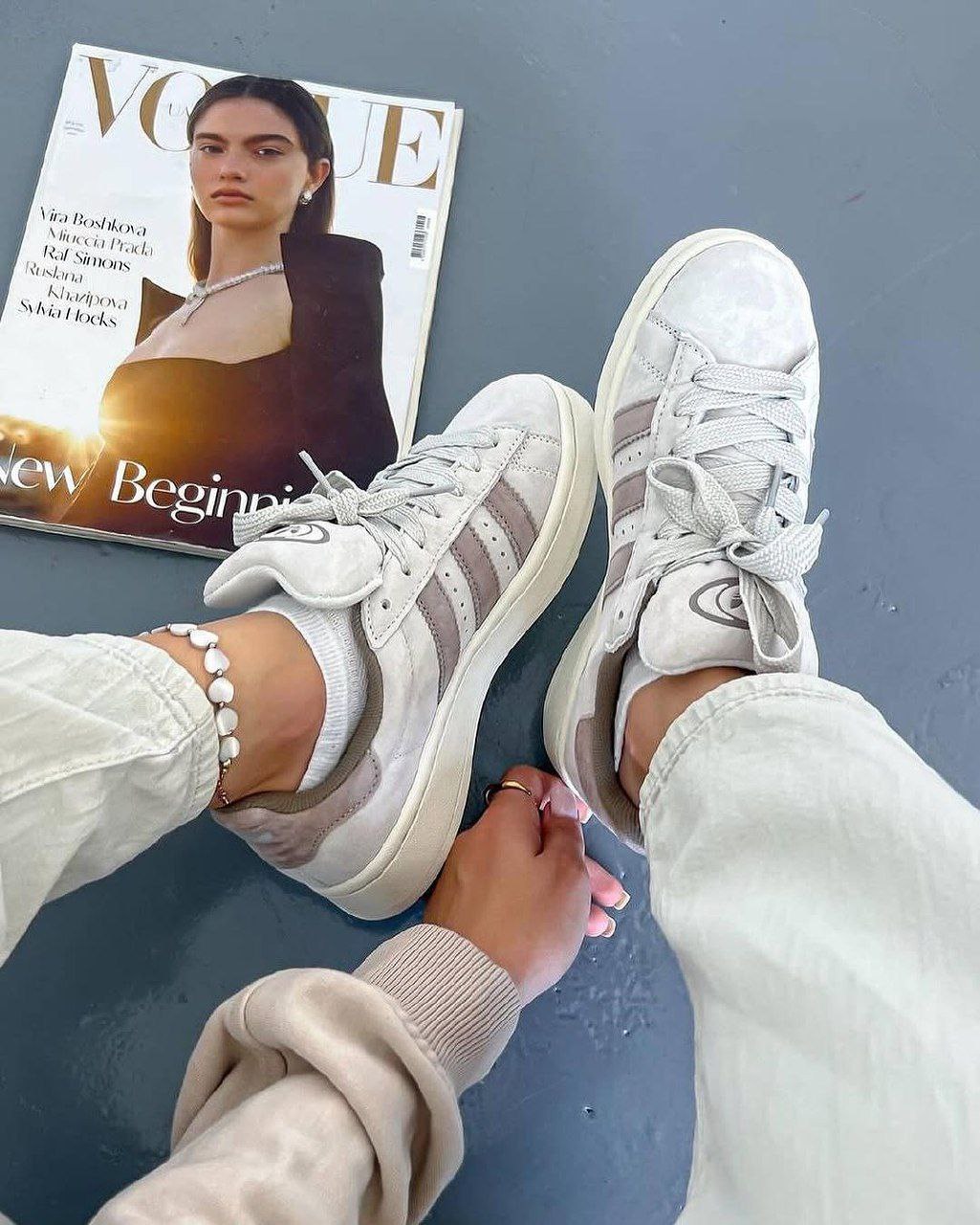 adidas Campus  Chalk White Brown