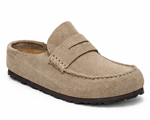 BIRKENSTOCK Utti Low Slip-On  Suede Leather  Taupe