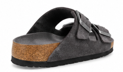 Birkenstock Arizona Suede Leather Sandals Anthracite