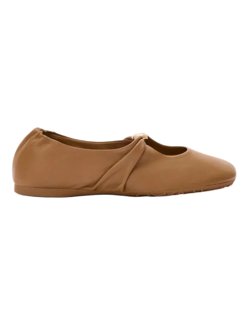 LOEWE Pebble Soft Ballerina - Brown