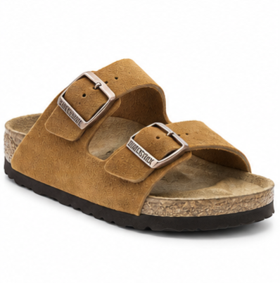 BIRKENSTOCK Arizona – Soft Footbed Suede Leather – Tabacco Brown