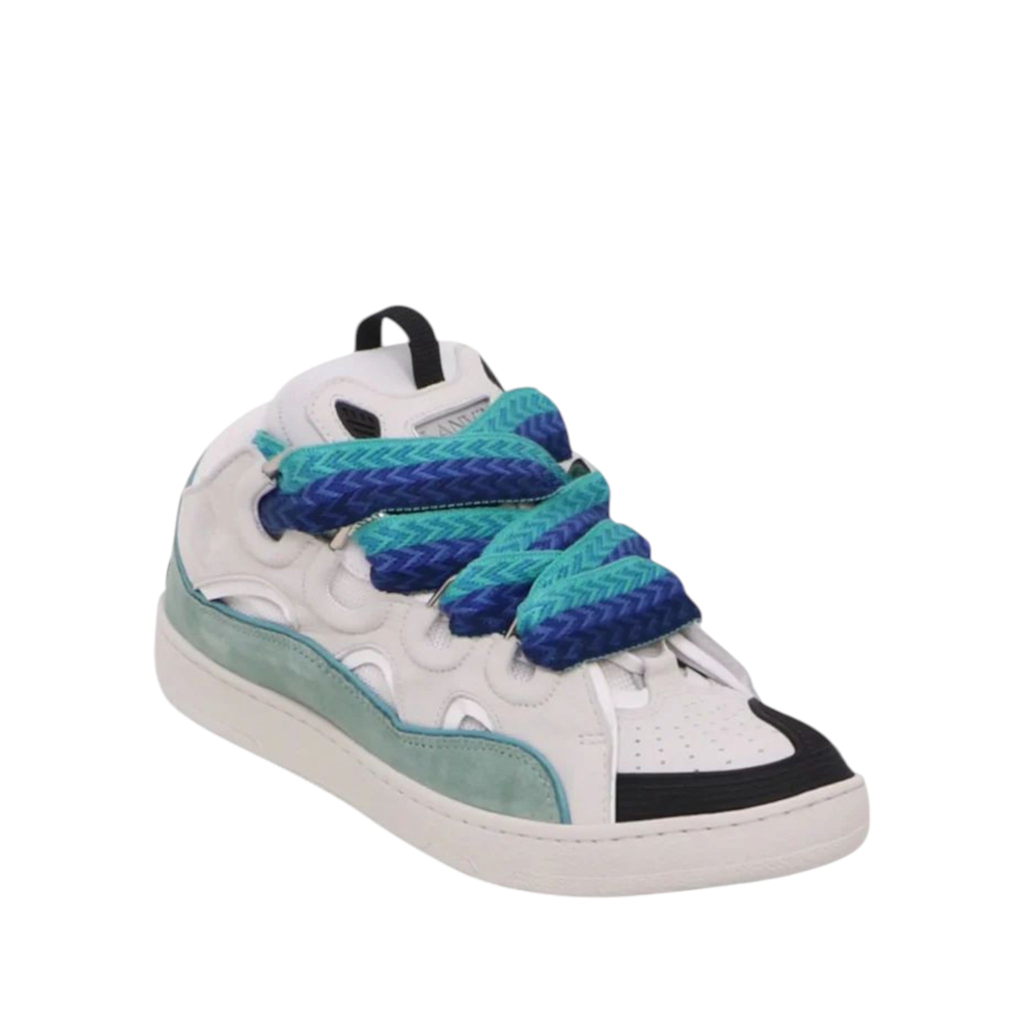 Lanvin Curb Sneaker White Blue