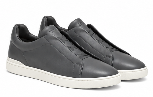 ZEGNA Triple Stitch™ SECONDskin Sneakers – Dark Grey