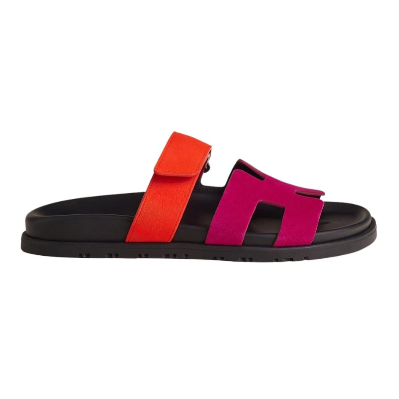 HERMES CHYPRE SANDAL LEATHER PINK