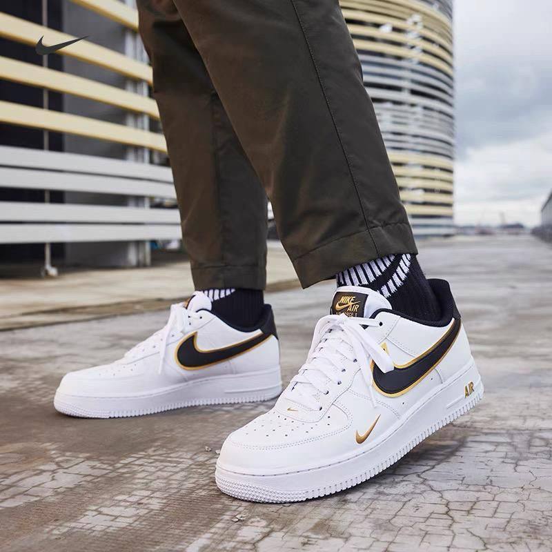 Air Force 1 '07 LV8 'Metallic Swoosh Pack - White Metallic Gold'
