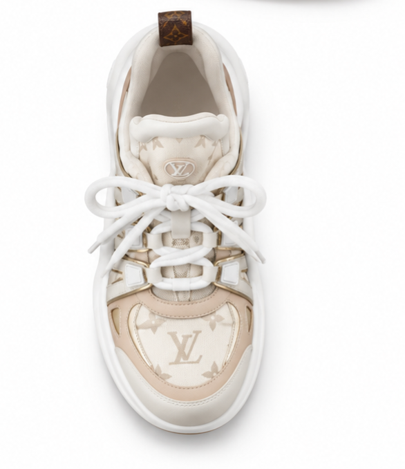 Louis Vuitton LV Archlight Sneaker – Beige/White/Gold