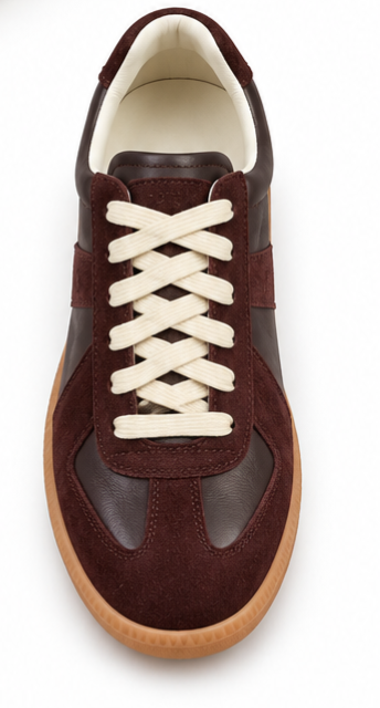 Maison Margiela Replica Low-Top Sneakers – Dark Brown/Burgundy