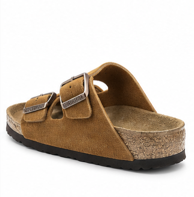 BIRKENSTOCK Arizona – Soft Footbed Suede Leather – Tabacco Brown